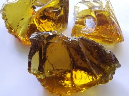 Glass Rocks amber 40-80 mm